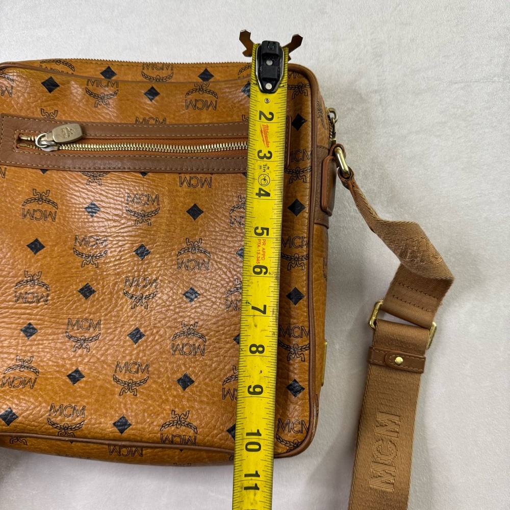 Used MCM Brown visettos Crossbody Bag with Logo Pattern see other pictures - Picture 16 of 16